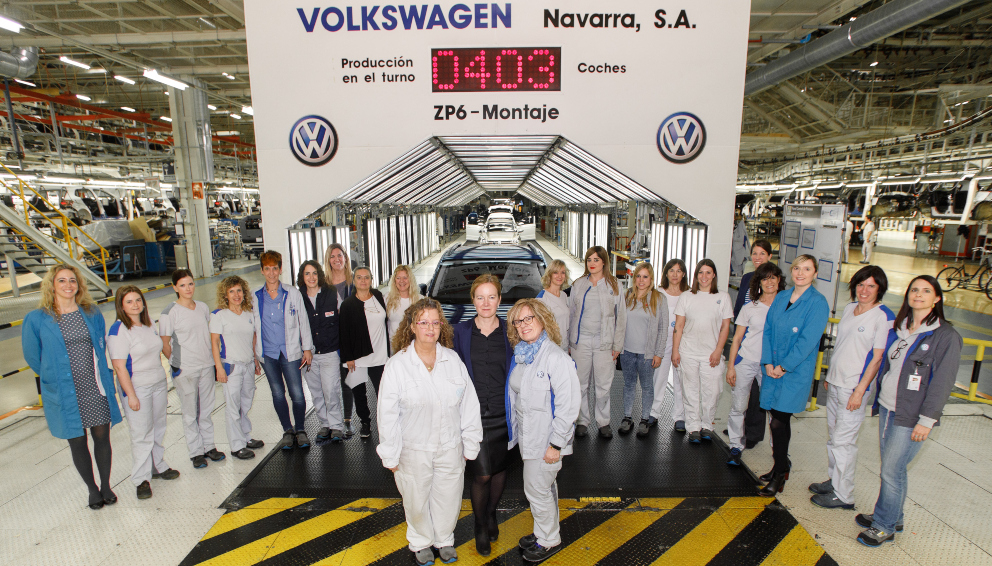 Trabajar En Volkswagen Navarra El número de trabajadoras crece en Volkswagen Navarra un 130% en 15